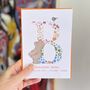 Personalised New Baby Card In Various Colours, thumbnail 3 of 4