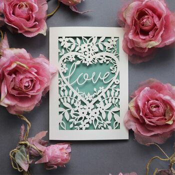 Papercut Love Card, 5 of 9