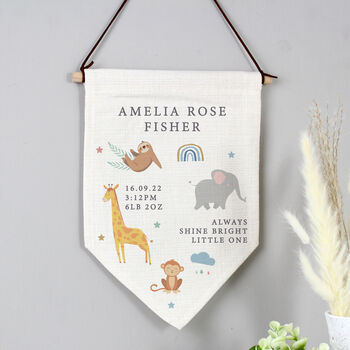 Personalised New Baby Banner, 2 of 5