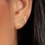 Bow Stud Earrings, thumbnail 1 of 6