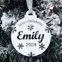 Merry Christmas Personalised Christmas Bauble, thumbnail 1 of 12