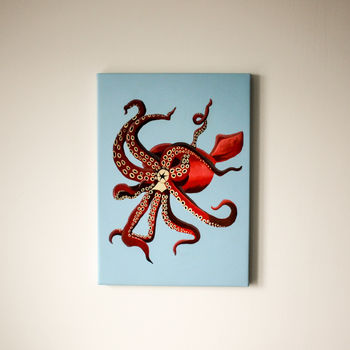 Squid Glow In The Dark Canvas, 6 of 6