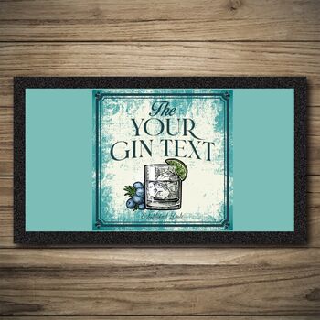 Personalised Bar Runner And Coasters Garden Gin, 3 of 8