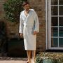 Hooded Nua Men's Heavyweight Cotton Dressing Gown, thumbnail 1 of 5