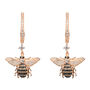 Honey Bee Drop Plated Silver Earring, thumbnail 3 of 9