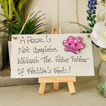 Personalised Pet Dog Home Card Alternative Sign, 3 of 3