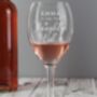 Personalised I'm On The Naughty List Wine Glass, thumbnail 3 of 4