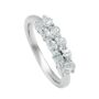Chiara White Gold Diamond Five Stone Engagement Ring, thumbnail 2 of 5