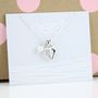 Personalised Child's Christening Cross In Heart Pendant, thumbnail 3 of 4