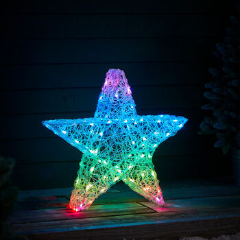 Twinkly Smart LED Outdoor Acrylic Medium Christmas Star, 12 of 12