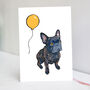 Party French Bulldog Card, thumbnail 1 of 5