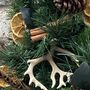 Highland Game Luxury Faux Christmas Wreath, thumbnail 2 of 3