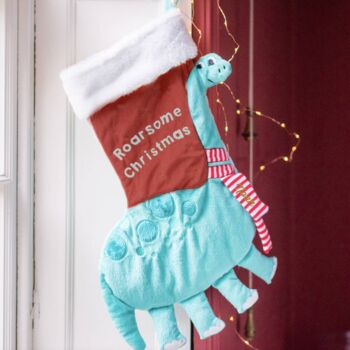Personalised Dinosaur Christmas Stocking, 3 of 4