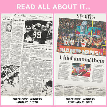 Kansas City Chiefs Personalised Gift Newspaper Book, 6 of 11