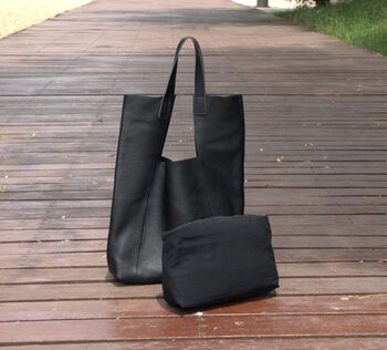 Genuine Leather Designer Tote Handbag Andriana, 8 of 8