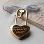 Personalised Key To My Heart Padlock, thumbnail 4 of 7