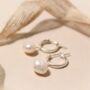 Quinn | Freshwater Baroque Pearl Hoop Earrings In Sterling Silver Or 14k Gold Fill, thumbnail 7 of 12