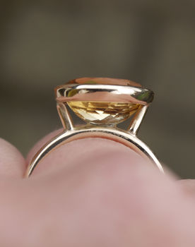Citrine Gold Stacking Ring, 2 of 5