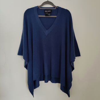 Pure Cashmere Women V Neck Poncho One Size, 5 of 12