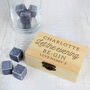 Personalised Let The Evening Be Gin Cooling Stones Set, thumbnail 3 of 5