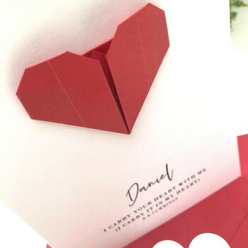 Origami Quote Valentine's Card, 2 of 7
