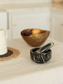 Luxury Black Marble Pestle And Mortar, 3 of 3