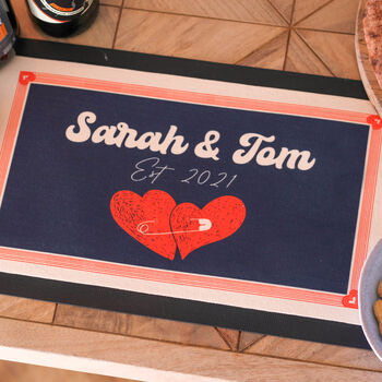 Personalised Couples Bar Runner Gift For Him And Her, 2 of 3