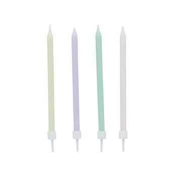 12 Pastel Skinny Candles, 2 of 2