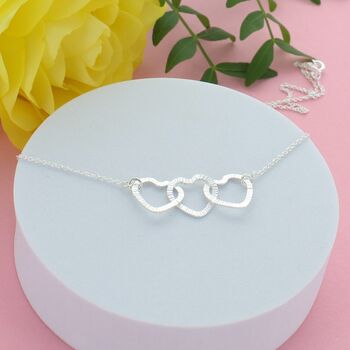 30th Birthday Infinity Hearts Necklace, 2 of 3