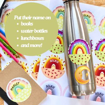 Personalised Seasonal Rainbow Stickers, 2 of 8