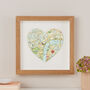 Personalised Location West End London Map Heart Print, thumbnail 2 of 6