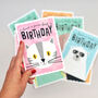 'Have A Purrfect Birthday' Cat Card For Kids, thumbnail 2 of 2