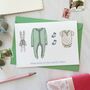 Personalised Green New Baby Clothes Card, thumbnail 1 of 7