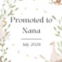 Promoted To Nanny, Nana, Grandma, Pregnancy Announcement Candle Gift, thumbnail 8 of 10