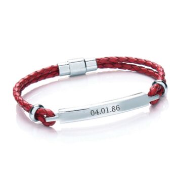 Personalised Women's Leather Bracelet, 3 of 3