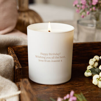 Personalised 21st Birthday Gift Glow Through Soy Candle, 2 of 10