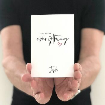 You Are My Everything Card, 7 of 8