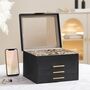 Multi Layer Jewellery Organiser Box Case With Drawers, thumbnail 3 of 8