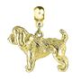 Cockapoo Sterling Silver Gold Plated Charm, thumbnail 4 of 9