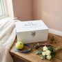 Personalised Sketch Pet Memorial White Wooden Keepsake Box 22cm | 27cm | 30cm, thumbnail 2 of 12