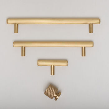 Solid Brass Straight Knurled Handles, 2 of 12