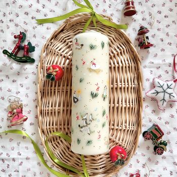 Hand Painted 12 Days Of Christmas Pillar Candle, 3 of 5