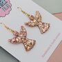Christmas Angel Glitter Earrings, thumbnail 2 of 4