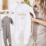 Personalised First Christmas Babygrow, thumbnail 1 of 4
