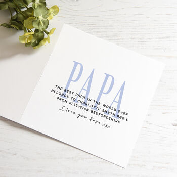 Personalised The Best Daddy In The World Card, 4 of 5
