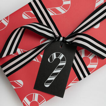 Luxury Candy Cane, Christmas Wrapping Paper, 3 of 4