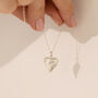Personalised Fingerprint Organic Heart Necklace, thumbnail 1 of 5