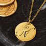 50th Birthday Gift For Her Engraved Personalised Disc Necklace, thumbnail 1 of 5