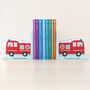 Personalised Kids Fire Engine Bookends, thumbnail 9 of 9