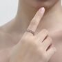 Sterling Silver Moon Phase Ring, thumbnail 3 of 10